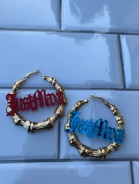 Image 1 of OE JUST MAXIN BAMBOO EARRINGS 