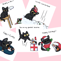 Image 1 of [ENG] Holiday cards 2020 - Kero & Sunny