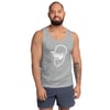 Men's Beard Brews and Food Tank Top with White Face Logo