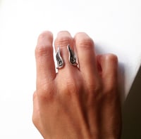 Image 5 of Baby Bat Ear Silver Ring