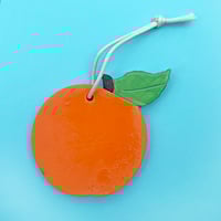 Orange Ceramic Ornament