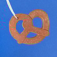 Image 1 of Pretzel Ceramic Ornament