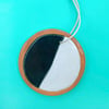 Black & White Cookie Ceramic Ornament