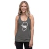 Women's Beard Brews and Food Racerback Tank with White Face Logo