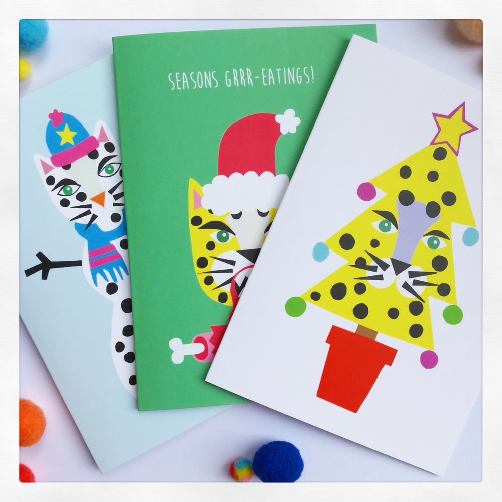 Image of Leopard Christmas Card Pack