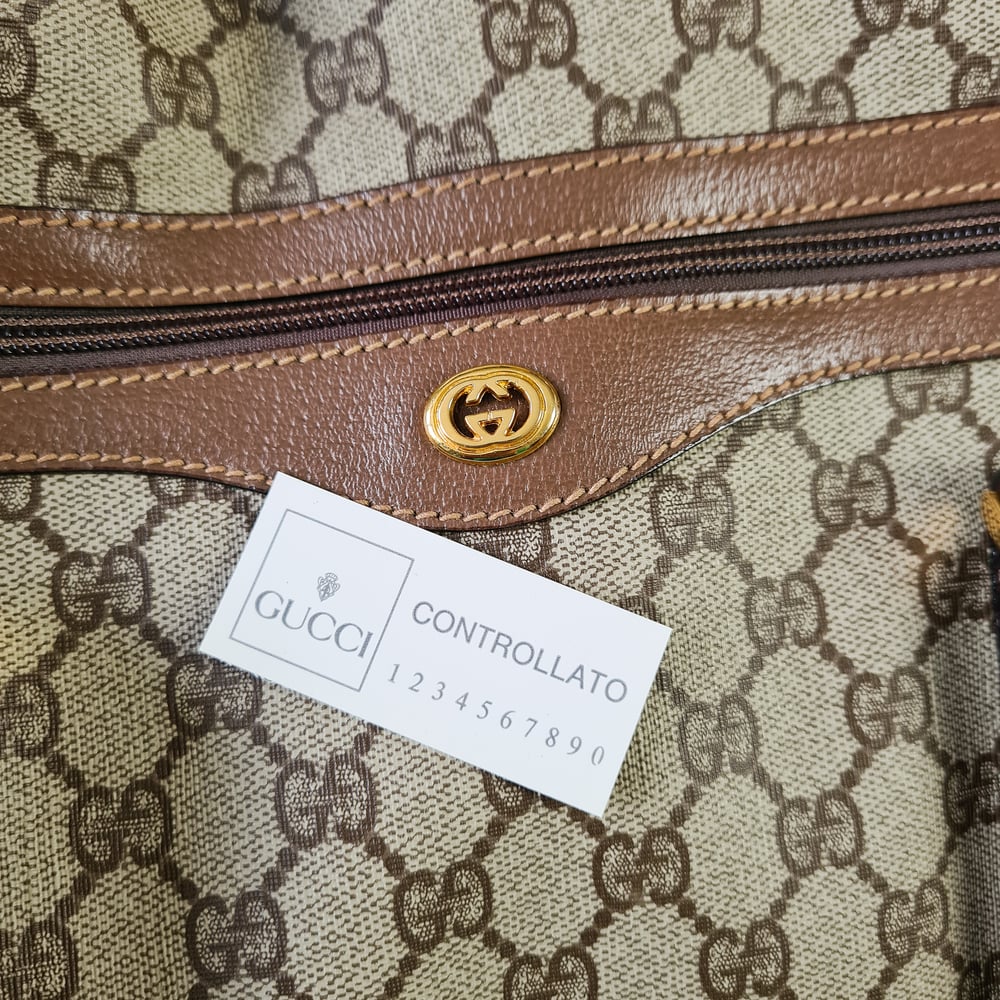 Image of Gucci Vintage Monogram Duffle Bag