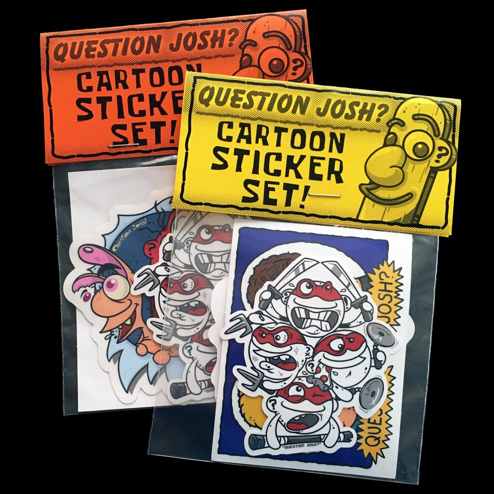 Image of Inktober Cartoon Sticker Pack
