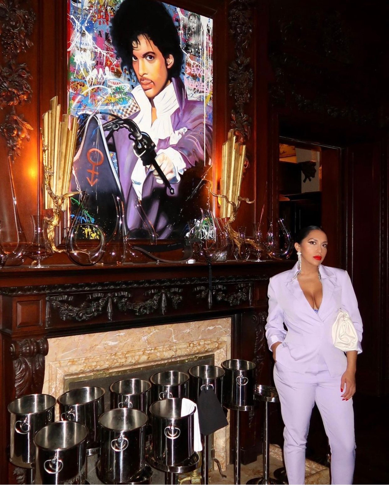 Image of LAVENDER 2-PIECE SUIT SET (LARGE)