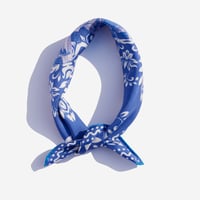 Image 2 of Silk Bandana Blue