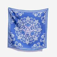 Image 1 of Silk Bandana Blue