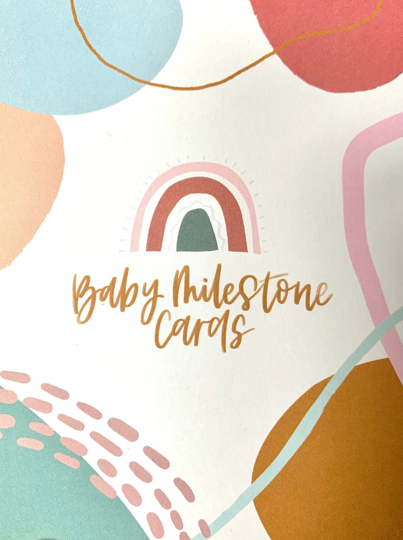 Baby of 2024 colour milestone cards
