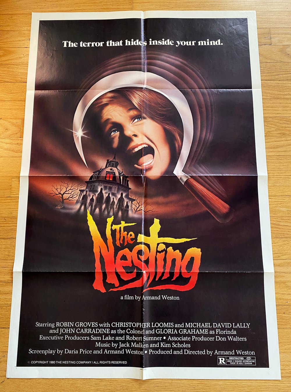 1981 THE NESTING Original U.S. One Sheet Movie Poster