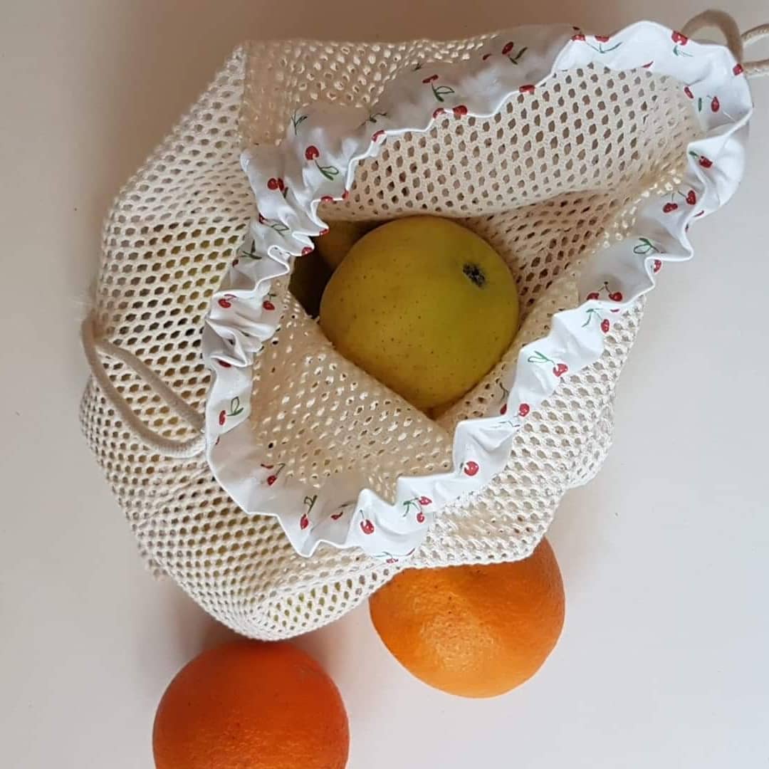 Tissu Coton bio fin pour sac à vrac & sachet de thé réutilisable - Ecru  x50cm - Perles & Co