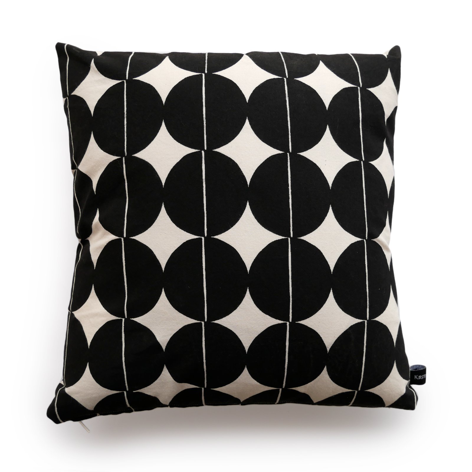 Black circle outlet pillow