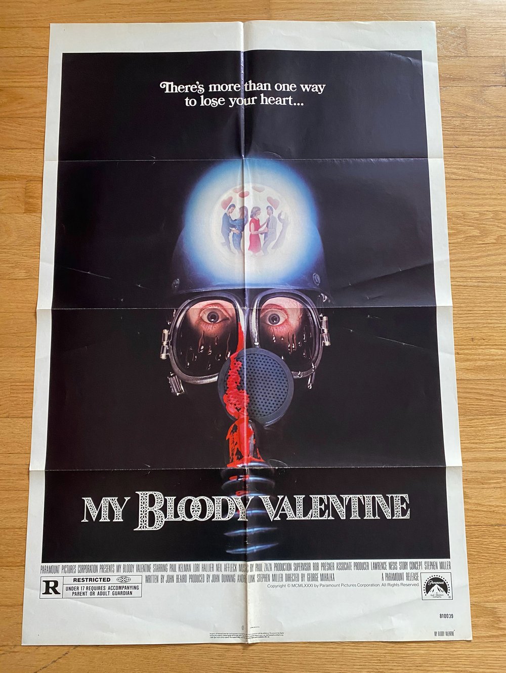 1981 MY BLOODY VALENTINE Original U.S. One Sheet Movie Poster