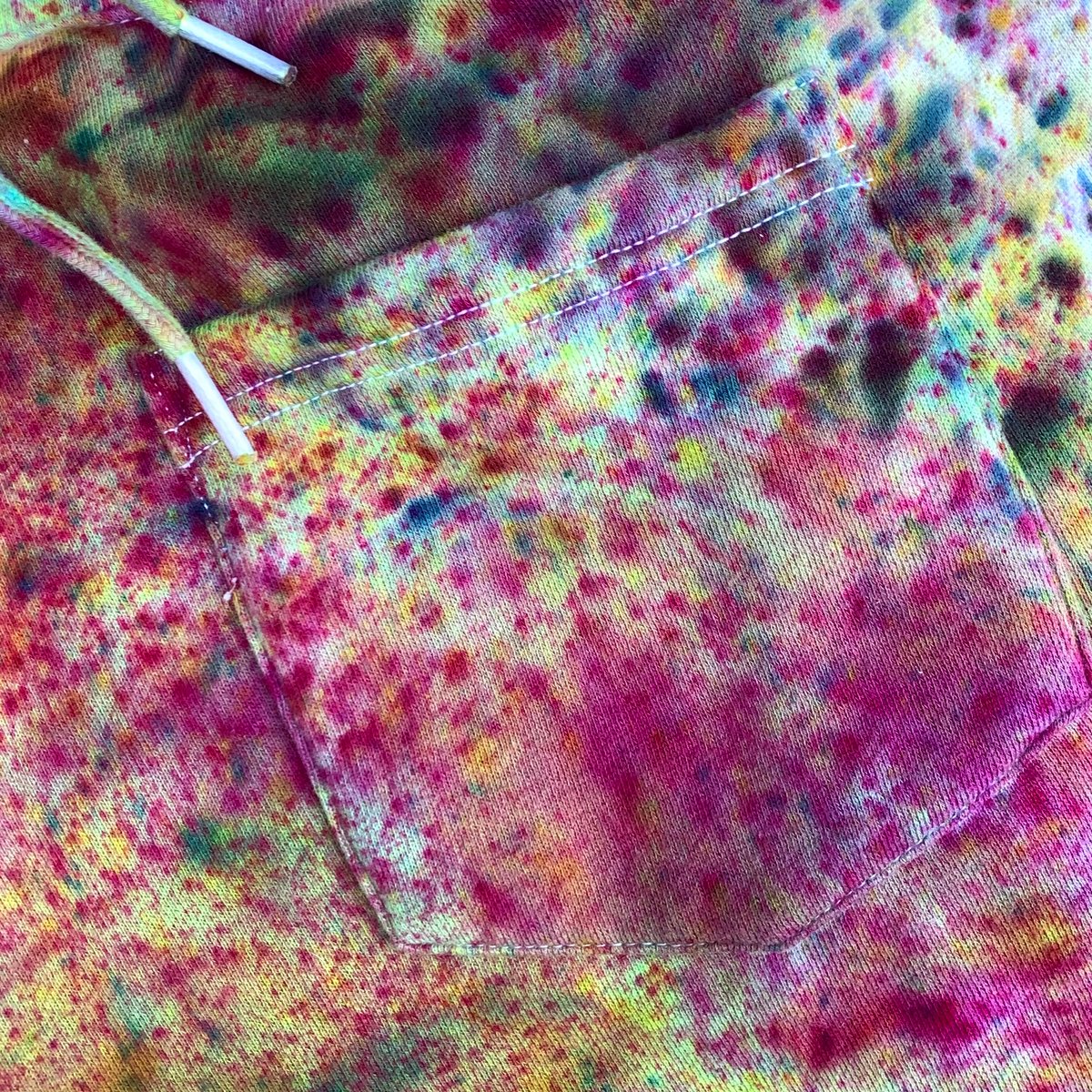 Custom Hand Dyed Fleece Joggers!! - Purple/Green