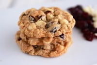 Oatmeal Cranberry White Chocolate Chip Cookies