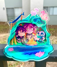 Image 1 of 'Space Whale Camping' Keith and Krolia Acrylic + Wood Standee