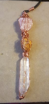 Tri-Fall Crystal Pendant Necklace (2)