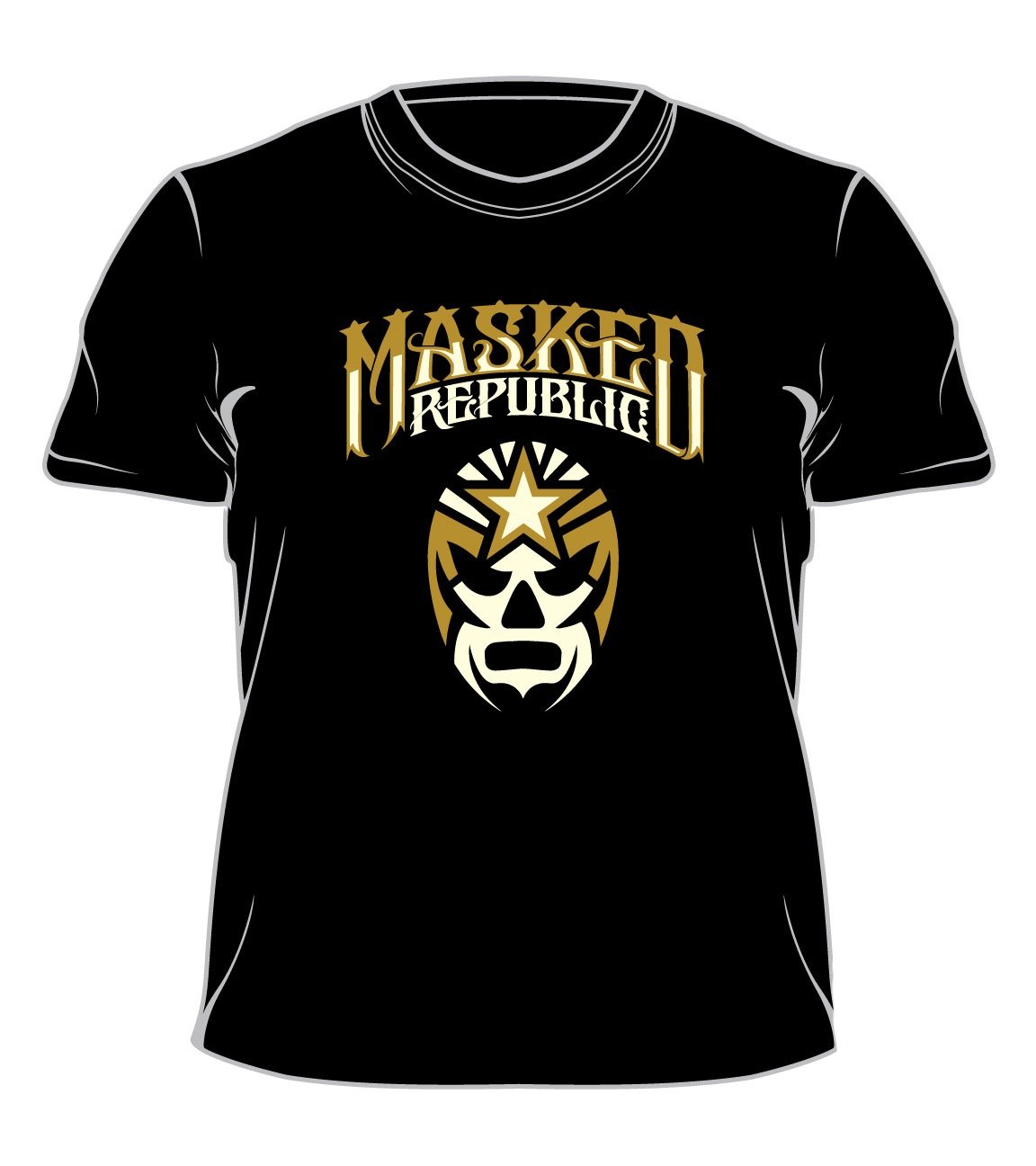 Image of Masked Republic Logo T: Tan & White