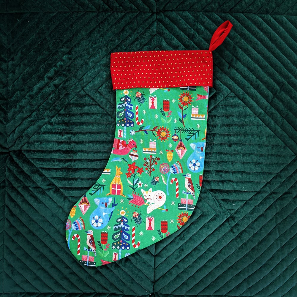 Image of Christmas Stocking - Green