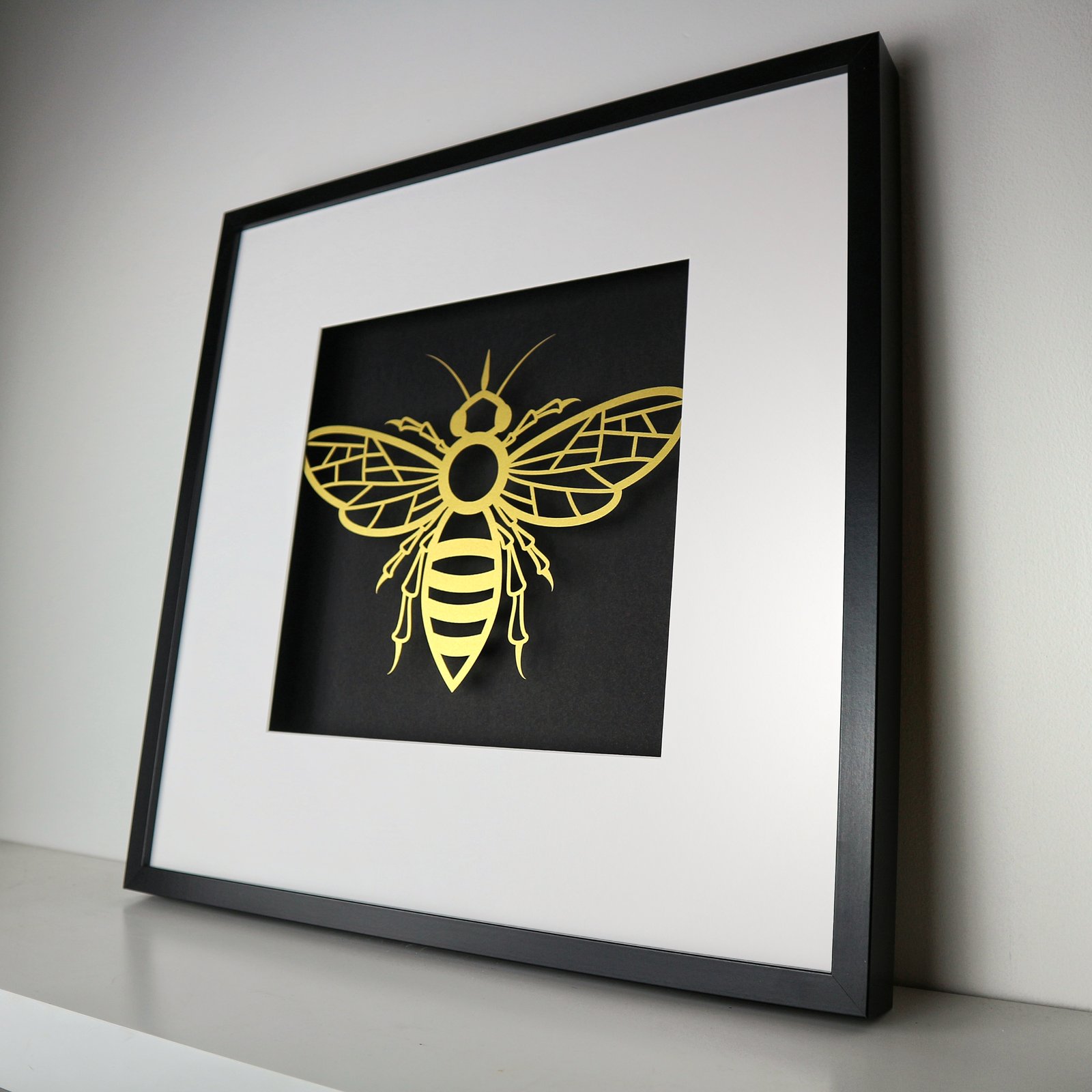 Framed Papercut Bee | For Me And For You