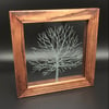 Freestanding frame with tree design