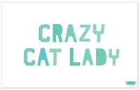 Image 1 of CRAZY CAT LADY Tea Towel