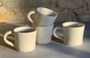  Cream Stoneware Espresso Cups Set of 2