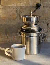 Image 3 of  Cream Stoneware Espresso Cups Set of 2