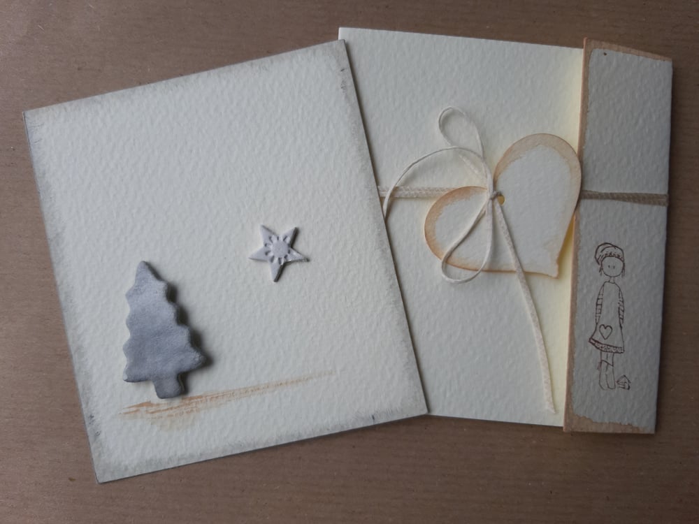 Image of Auguri con albero e stella 