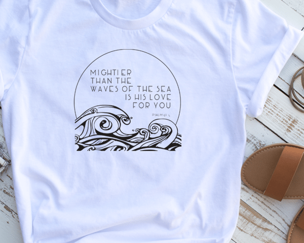 Image of Mightier Than the Waves (White)