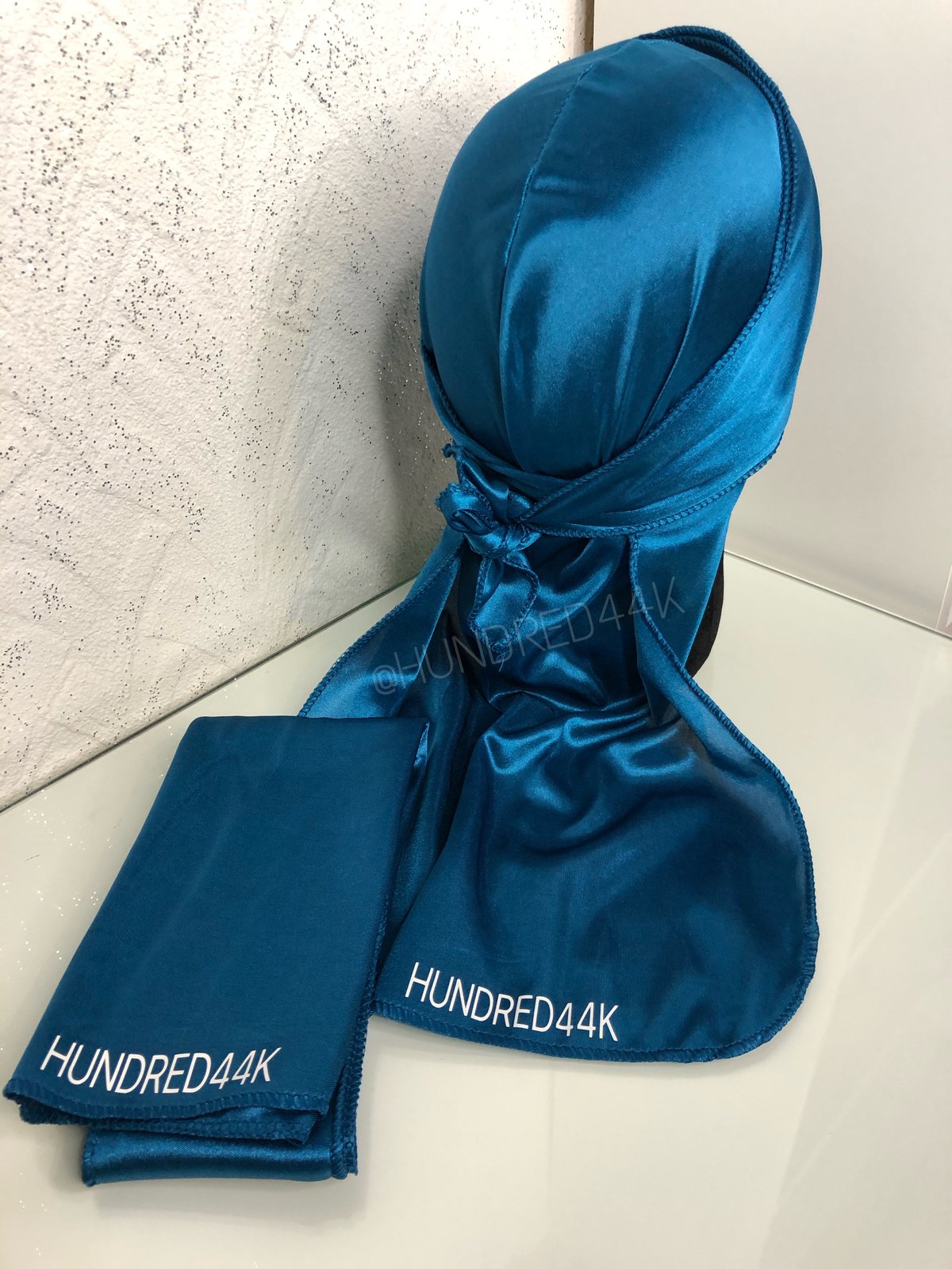 PREMIUM SILK DURAG- BLUE