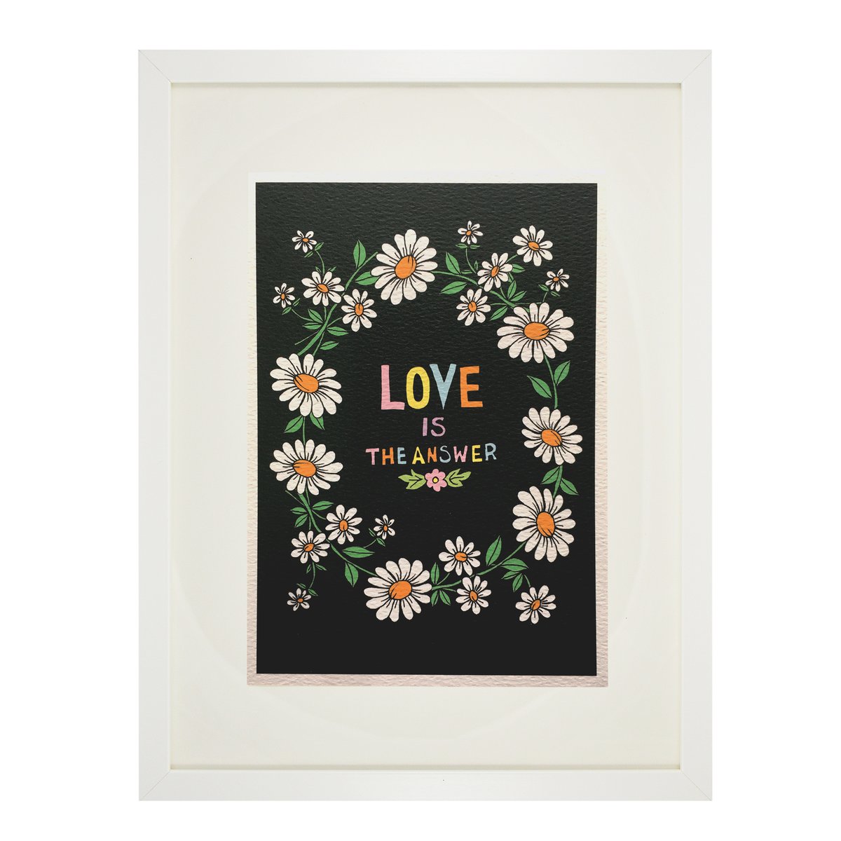Love is the Answer Daisy Chain A5 Print