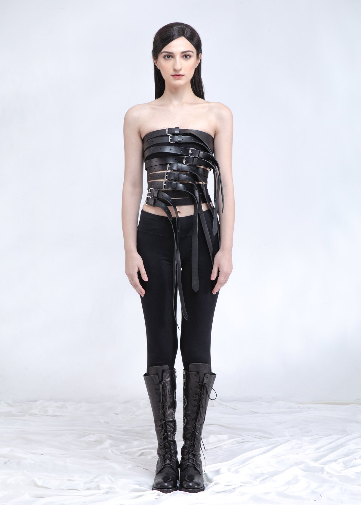 Image of Leather Corset & Harness & Belt