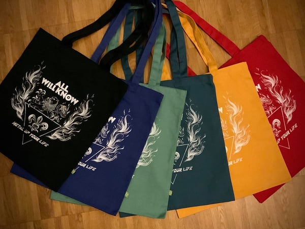 Image of ALL WILL KNOW - Metal Up Your Life - Tote Bag "Earth Aware"