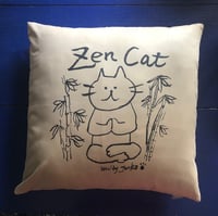 Image 3 of WOW "Zen Cat" Pillow Cover