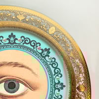 Image 3 of Lover's Eye - Light Blue - Fine China Plate - #0738
