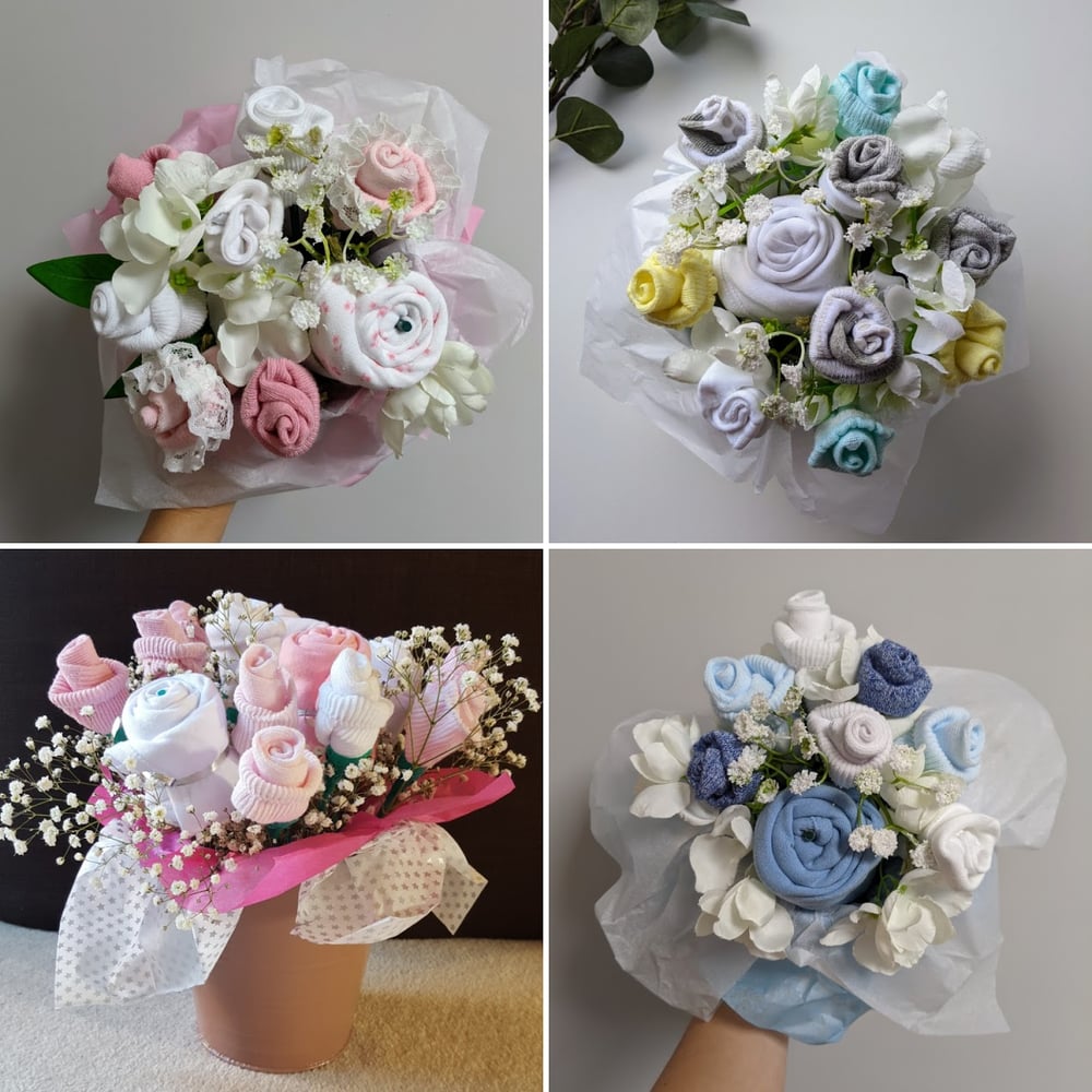 Image of Baby Clothes Bouquet