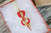 Cobra Necklace - Red & Gold