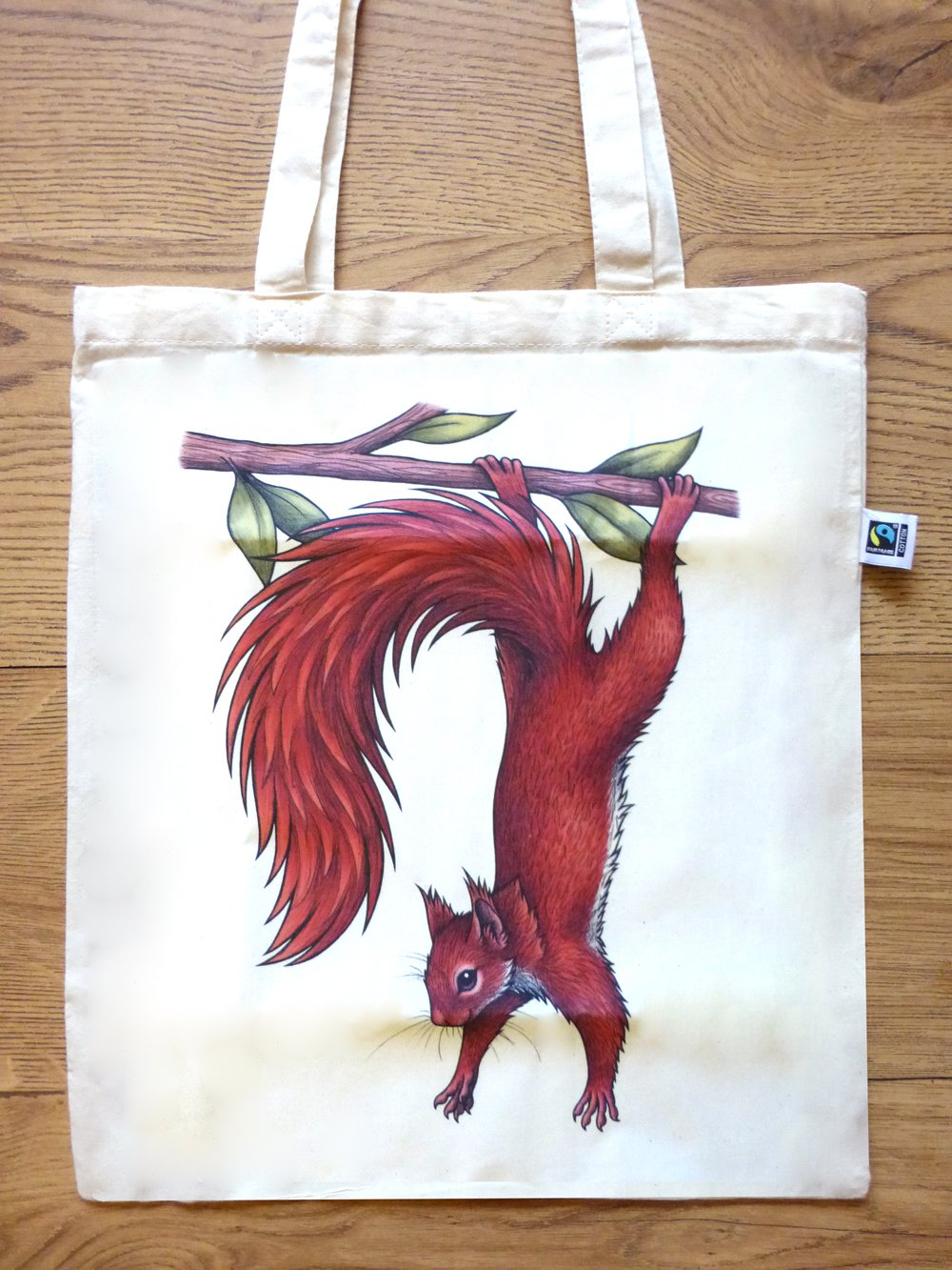 Image of Red Squirrel Tote Bag