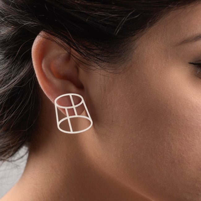 EARRING  silver #032-48