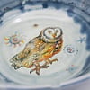 Barn Owl  Porcelain Bowl