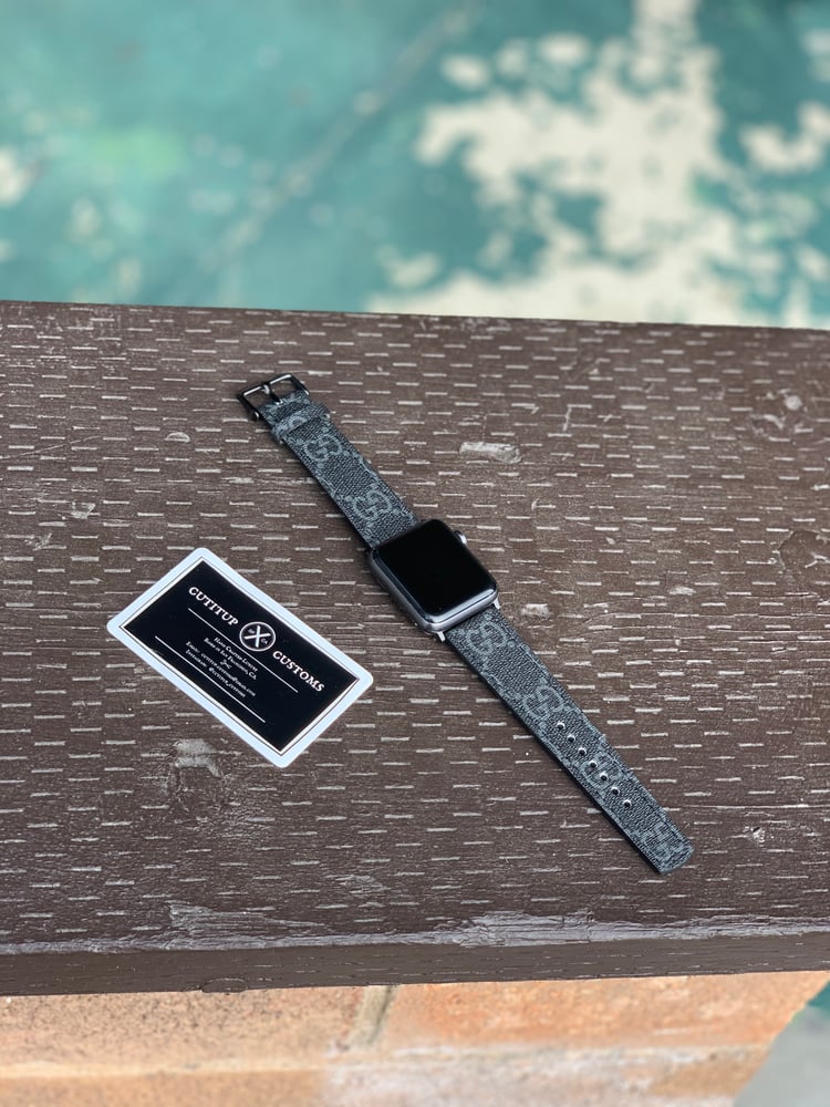 Image of Graphite Gucci Watchband 