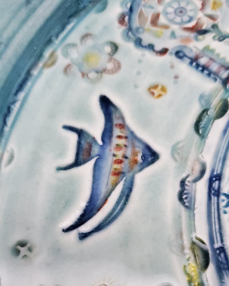 Image of Oceanic Octopus Fluted Platter
