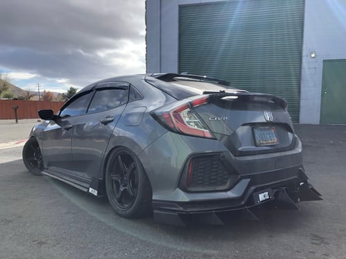 Image of 2016+ Honda Civic Hatback Sport Rear Diffuser 