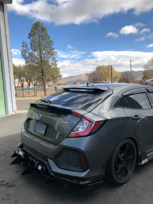 Image of 2016+ Honda Civic Hatback Sport Rear Diffuser 