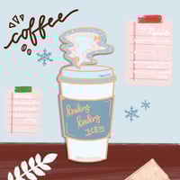 Image 3 of coffee pin: winter variant ❄️ | BTS 방탄소년단