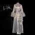 Silver Marabou-cuffed "Beverly" Dressing Gown PRE-ORDER NOVEMBER DELIVERY Image 2