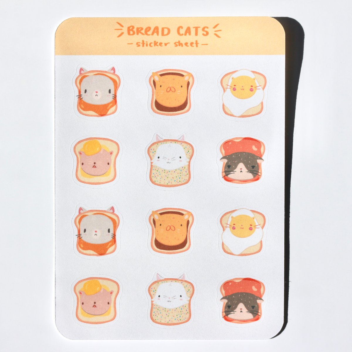 Image of Bread Cats Sticker Sheet